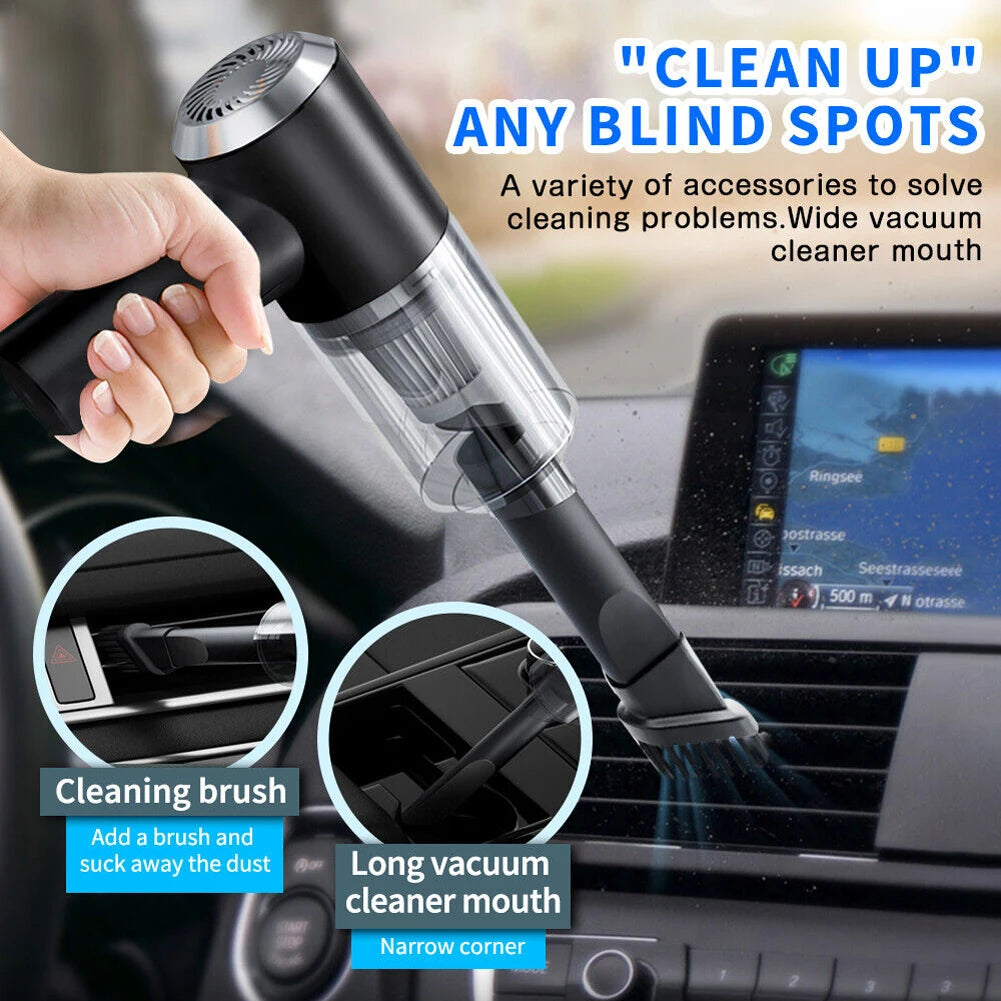 Cordless Handheld Vacuum Cleaner 6000Pa 120W for Home & Car
