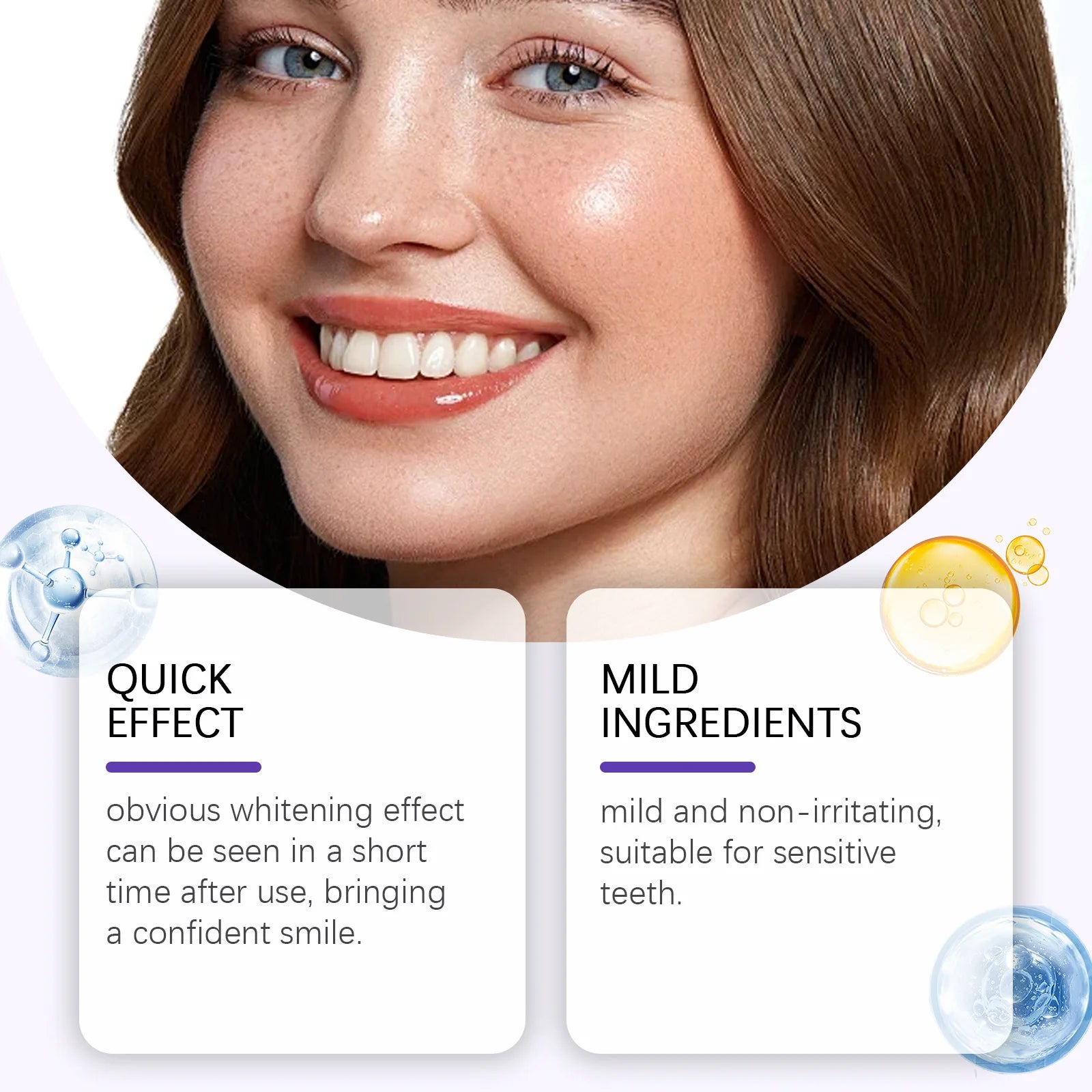 Purple Teeth Whitening Strips – Gentle Stain Removal